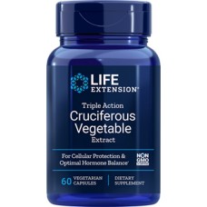Life Extension Triple Action Cruciferous Vegetable Extract, 60 vegetarian capsules